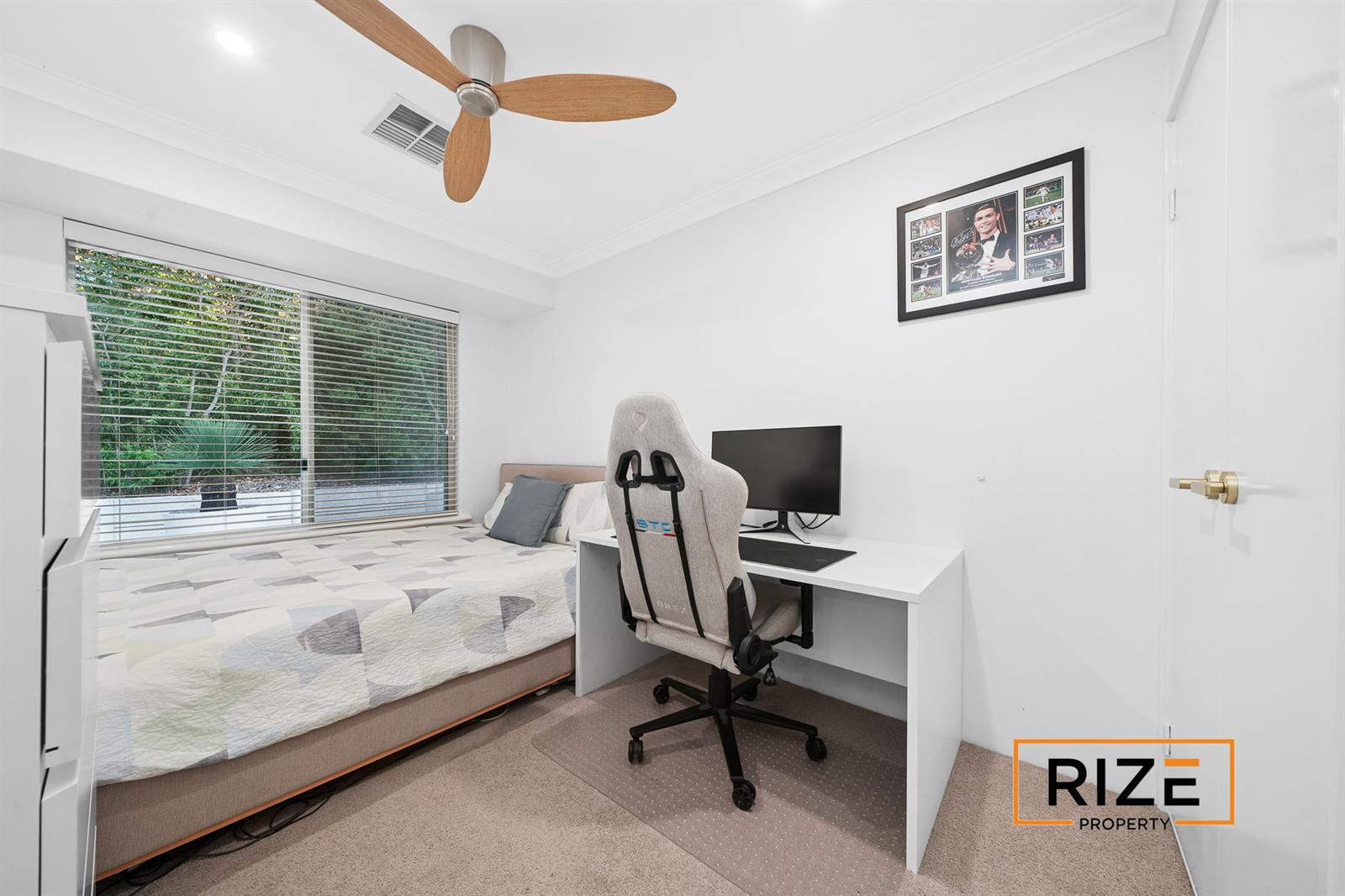 Second minor bedroom with garden outlook